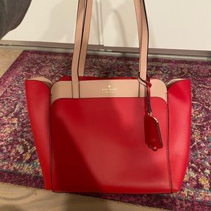 NWT Kate Spade Small Red and Pink Tote